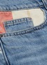  - CURRENT/ELLIOTT - 'The Aficionado' frayed cuff contrast pocket denim shorts