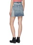 Back View - Click To Enlarge - CURRENT/ELLIOTT - 'The Reversed' patchwork denim mini skirt