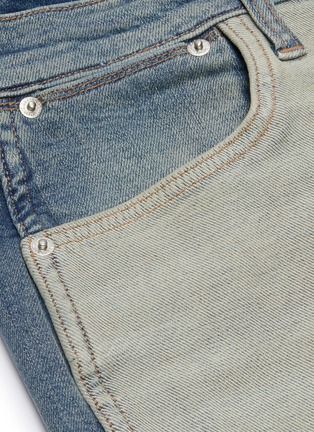  - CURRENT/ELLIOTT - 'The Vanessa' colourblock patchwork cropped bootcut jeans