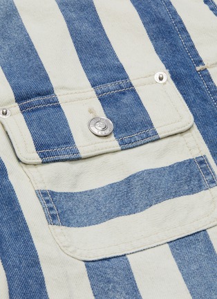  - CURRENT/ELLIOTT - 'The Sammy' stripe folded shoulder denim jacket