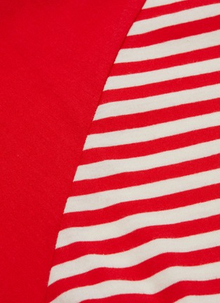  - CURRENT/ELLIOTT - 'The Saturday' colourblock panel stripe raglan T-shirt