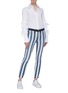 Figure View - Click To Enlarge - CURRENT/ELLIOTT - 'The High Waist Stiletto' stripe front skinny jeans