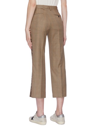 Back View - Click To Enlarge - R13 - Leopard print outseam houndstooth check plaid pants