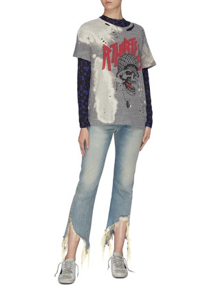 Figure View - Click To Enlarge - R13 - 'Battle Punk Boy' distressed graphic print T-shirt