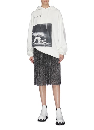 Figure View - Click To Enlarge - R13 - 'Closer Album' graphic print oversized hoodie