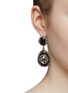 Figure View - Click To Enlarge - ALEXANDER MCQUEEN - Glass crystal teardrop earrings