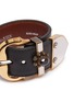 Detail View - Click To Enlarge - ALEXANDER MCQUEEN - Jewelled leather buckle bracelet