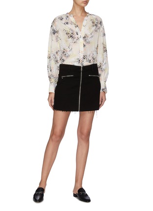 Figure View - Click To Enlarge - EQUIPMENT - 'Causette' floral print silk blouse