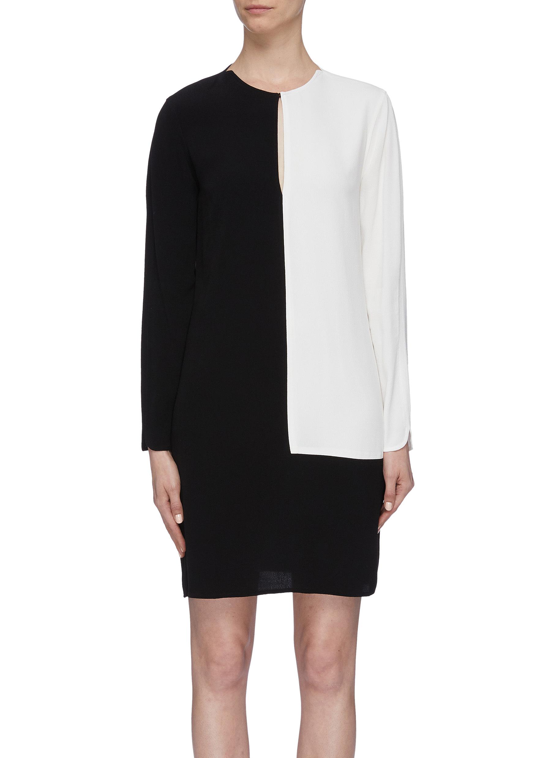 Tatienne colourblock keyhole front dress by Equipment Coshio Online Shop