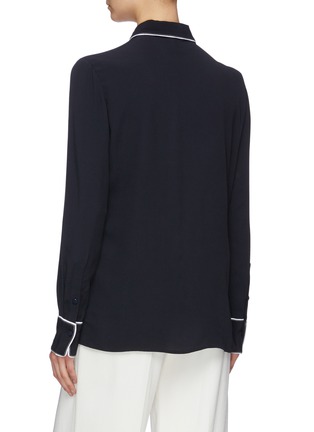 Back View - Click To Enlarge - EQUIPMENT - 'Andren' contrast piping shirt