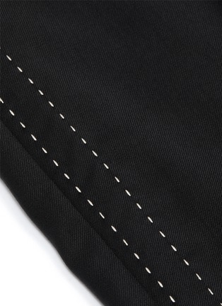 Detail View - Click To Enlarge - EQUIPMENT - 'Warsaw' contrast topstitching outseam wool suiting pants