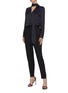 Figure View - Click To Enlarge - EQUIPMENT - 'Warsaw' contrast topstitching outseam wool suiting pants