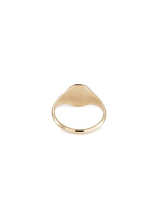 Detail View - Click To Enlarge - SARAH & SEBASTIAN - 'Insignia' diamond 9k yellow gold signet ring