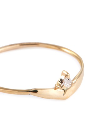Detail View - Click To Enlarge - SARAH & SEBASTIAN - 'Fragment' diamond 9k yellow gold ring