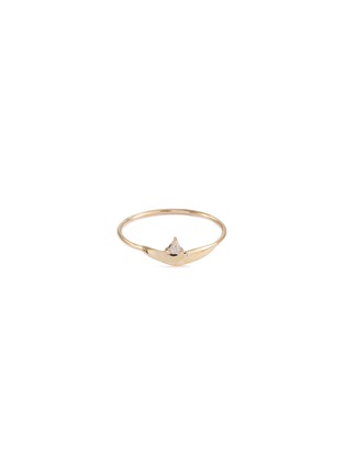 Main View - Click To Enlarge - SARAH & SEBASTIAN - 'Fragment' diamond 9k yellow gold ring