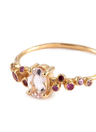 Detail View - Click To Enlarge - SARAH & SEBASTIAN - 'Corsage' gemstone 9k yellow gold ring