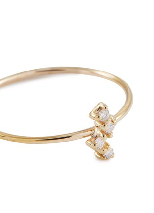 Detail View - Click To Enlarge - SARAH & SEBASTIAN - 'Tiny Cluster' diamond 9k yellow gold ring