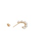 Detail View - Click To Enlarge - SARAH & SEBASTIAN - 'Phoebe Perle' 9k yellow gold hoop earrings