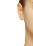Figure View - Click To Enlarge - SARAH & SEBASTIAN - 'Sepal' diamond triangle stud earrings