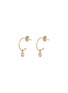 Main View - Click To Enlarge - SARAH & SEBASTIAN - 'Orbit' caged pearl hoop earrings