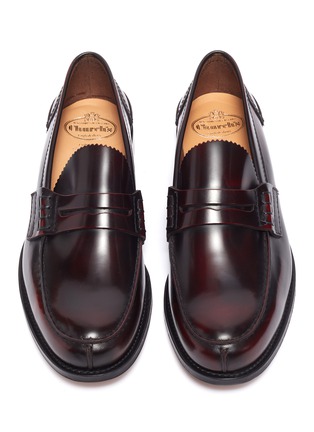 Detail View - Click To Enlarge - CHURCH'S - 'Tunbridge' leather penny loafers