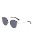 Main View - Click To Enlarge - STEPHANE + CHRISTIAN - 'Dew' contrast browline metal cat eye sunglasses