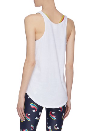 Back View - Click To Enlarge - THE UPSIDE - x Twenty10 'Rainbow Issy' graphic print tank top
