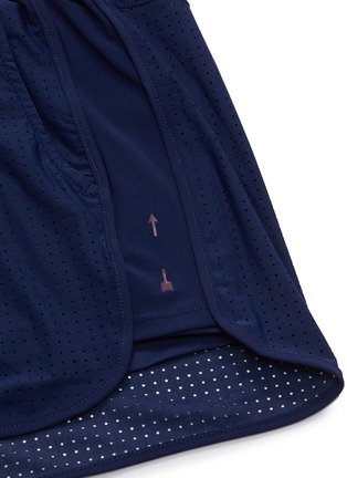  - THE UPSIDE - Contrast outseam perforated track shorts