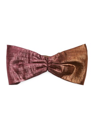 Figure View - Click To Enlarge - MAISON MICHEL - 'Sibylle' iridescent knot silk headband