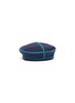 Main View - Click To Enlarge - MAISON MICHEL - 'Mini Billy' contrast topstitching neoprene beret