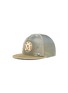 Main View - Click To Enlarge - MAISON MICHEL - 'Nick' logo patch metallic denim baseball cap