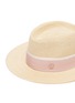 Detail View - Click To Enlarge - MAISON MICHEL - 'André' grosgrain ribbon hemp straw trilby hat