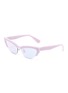 Main View - Click To Enlarge - MIU MIU - Acetate cat eye sunglasses