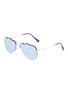 Main View - Click To Enlarge - MIU MIU - Mirror metal cloud frame sunglasses
