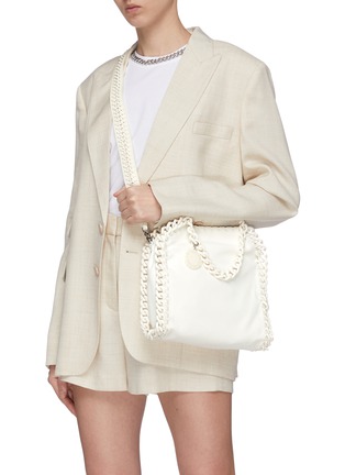 Figure View - Click To Enlarge - STELLA MCCARTNEY - 'Falabella Candy' mini shaggy deer leather tote