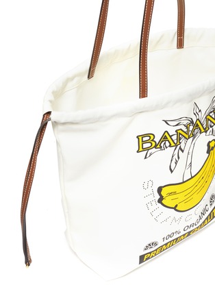 Detail View - Click To Enlarge - STELLA MCCARTNEY - 'Bananas' slogan graphic print drawstring tote