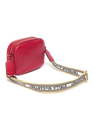Detail View - Click To Enlarge - STELLA MCCARTNEY - Perforated logo mini faux leather camera bag