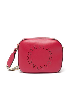 Main View - Click To Enlarge - STELLA MCCARTNEY - Perforated logo mini faux leather camera bag