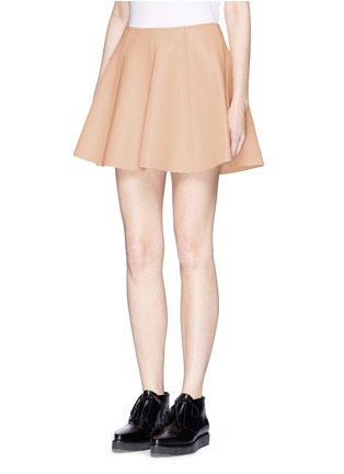 Front View - Click To Enlarge - OPENING CEREMONY - 'Dakota' leather flare skirt