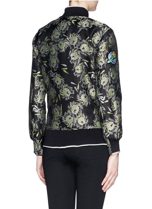 Back View - Click To Enlarge - OPENING CEREMONY - 'Anemone' jacquard classic varsity jacket