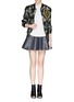 Figure View - Click To Enlarge - OPENING CEREMONY - 'Anemone' jacquard classic varsity jacket