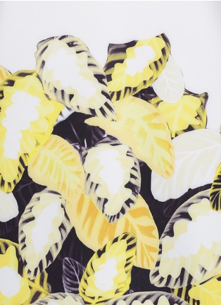 Detail View - Click To Enlarge - OPENING CEREMONY - Oversize paint effect leaf print neoprene top