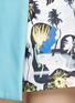 Detail View - Click To Enlarge - OPENING CEREMONY - Palm collage print denim skort
