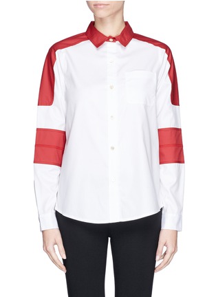 Main View - Click To Enlarge - MARC BY MARC JACOBS - 'Miki' colourblock poplin shirt