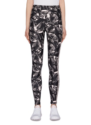 Main View - Click To Enlarge - THE UPSIDE - 'Japanese Forest Dance' graphic print performance leggings