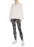 Figure View - Click To Enlarge - THE UPSIDE - 'Japanese Forest Dance' graphic print performance leggings