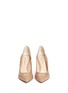 Figure View - Click To Enlarge - GIANVITO ROSSI - Western mesh insert leather pumps