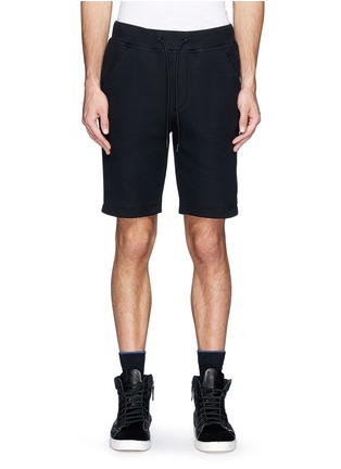 Main View - Click To Enlarge - THEORY - 'Striker' double faced cotton blend shorts
