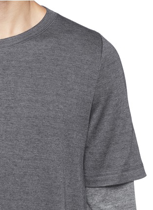 Detail View - Click To Enlarge - THEORY - 'Treck' layered sleeve T-shirt