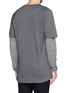 Back View - Click To Enlarge - THEORY - 'Treck' layered sleeve T-shirt